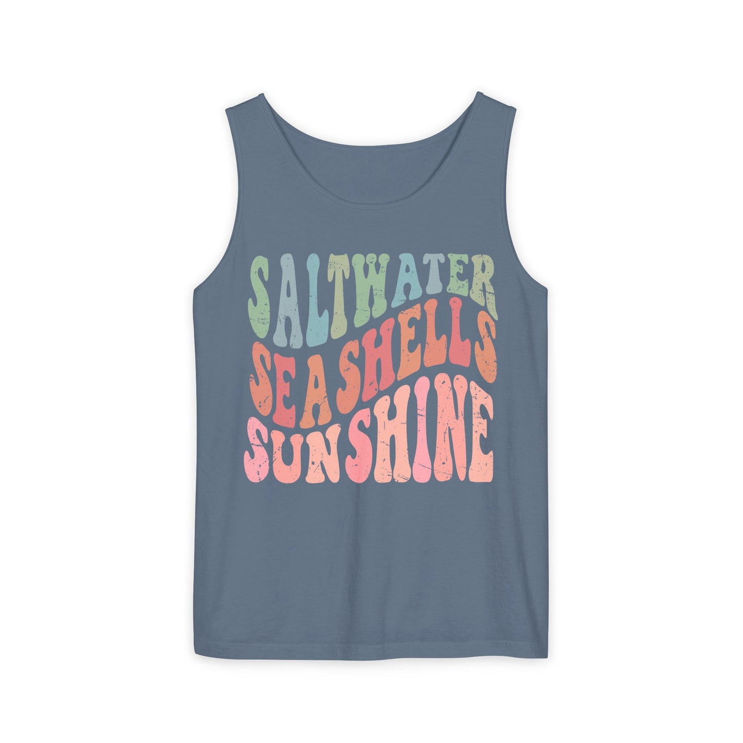 Saltwater, Seashells, Sunshine Tank - Comfort Colors