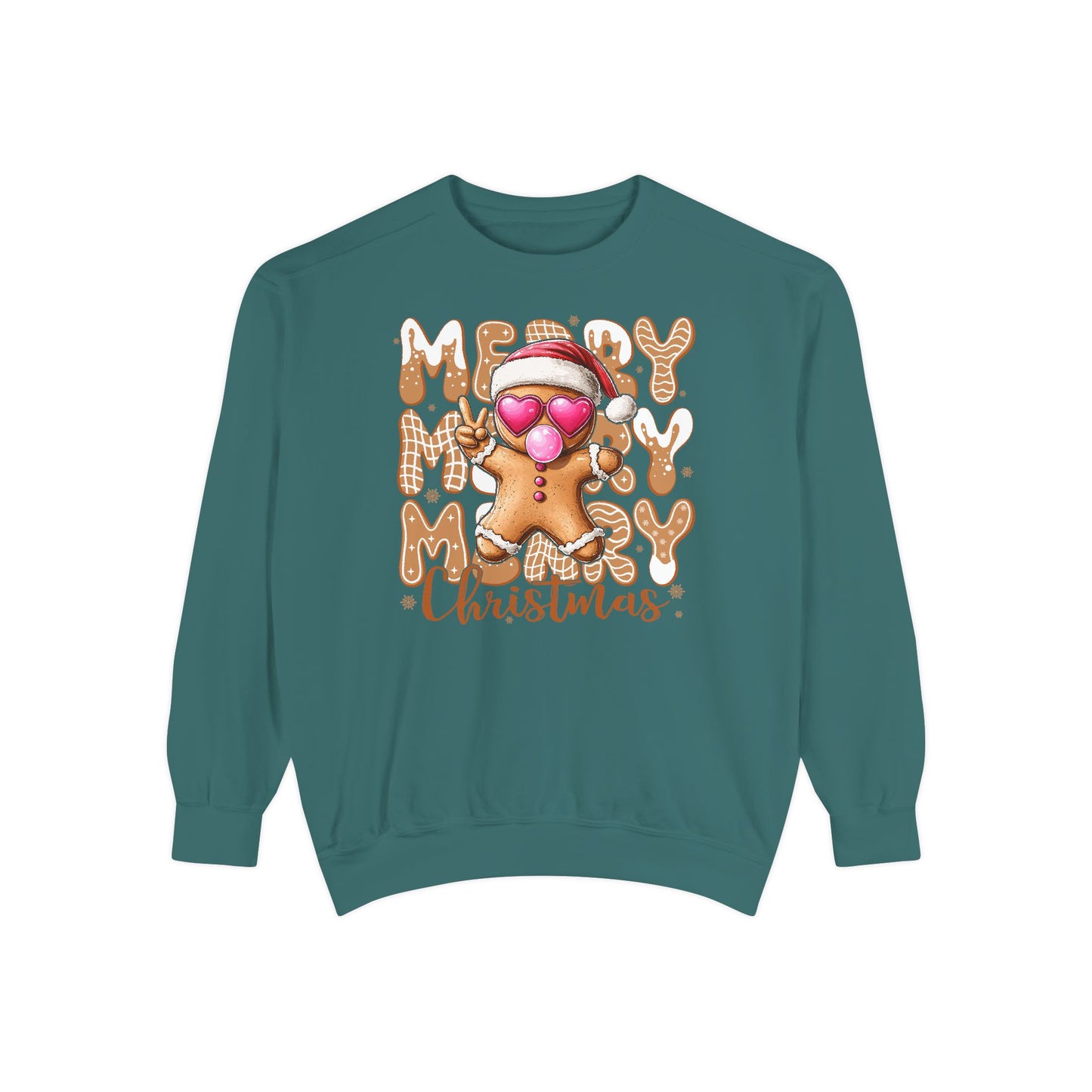 Merry Merry Gingerbread Man Comfort Colors Sweater