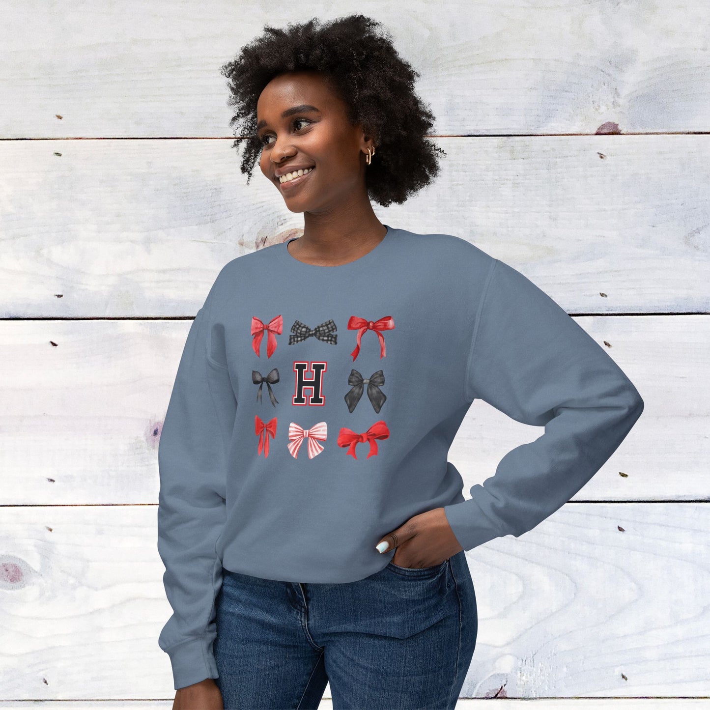 Heath Bow Comfort Colors Sweater