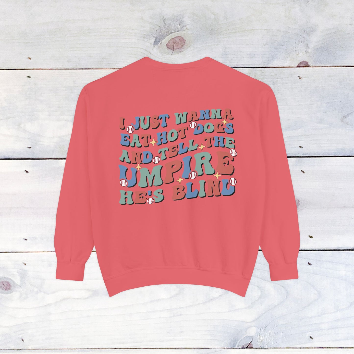 Baseball Mom Comfort Color Sweatshirt