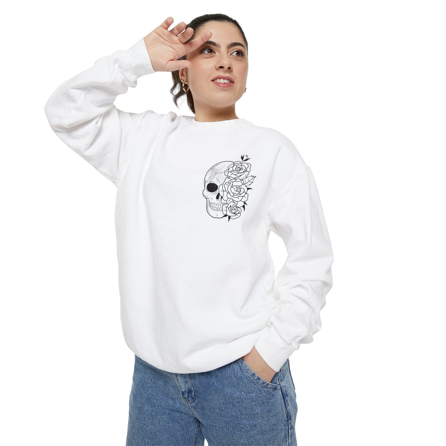 Skull Front, Vastly Overrated Back - Comfort Colors Pullover - Multi Color Options