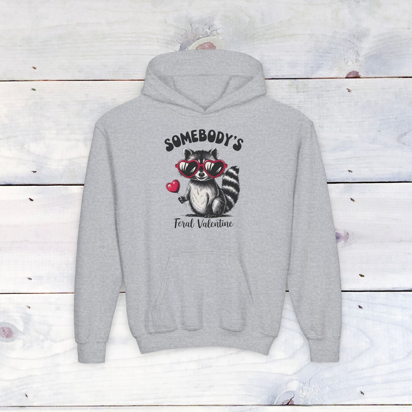 Somebody's Feral Valentine Youth Hoodie