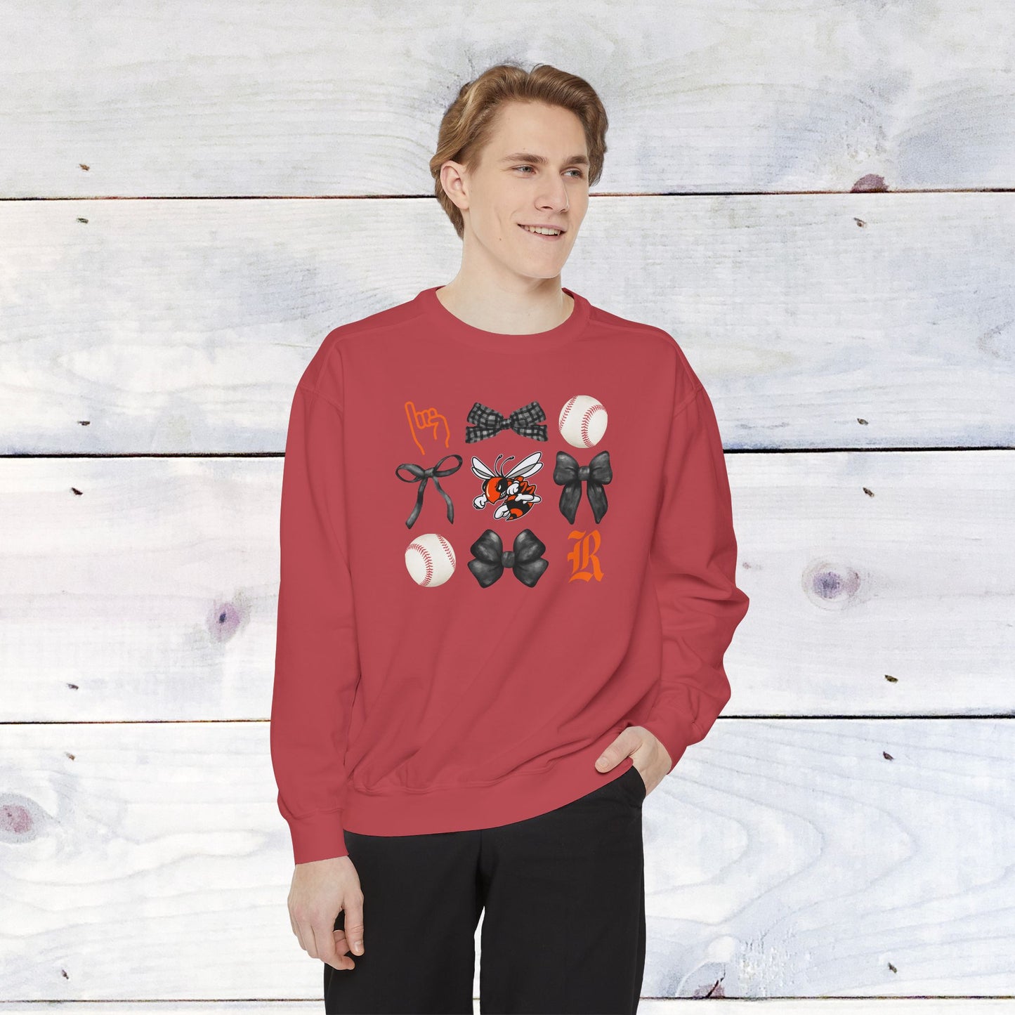 The GRID Rockwall Baseball Comfort Colors Sweater