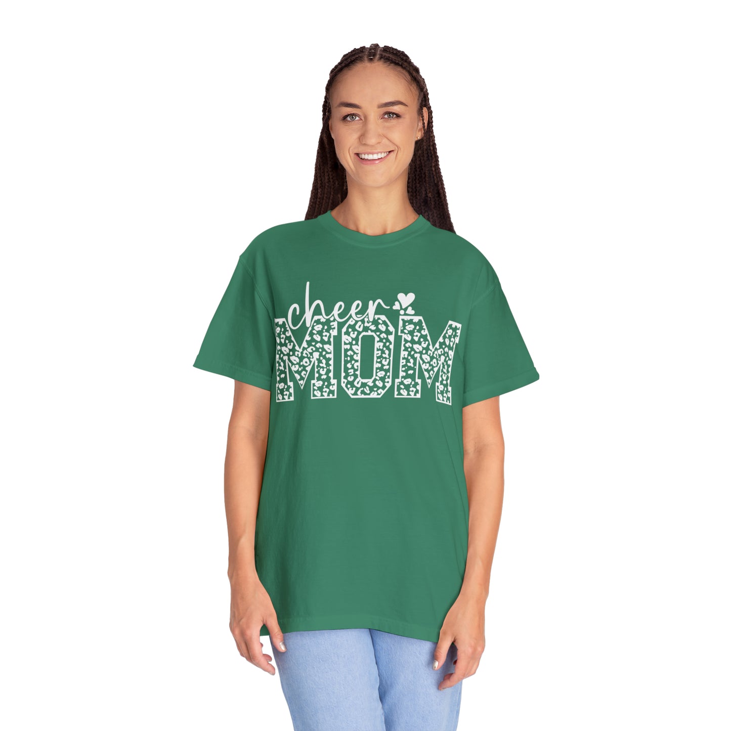 Cheetah Cheer Mom - Comfort Colors T