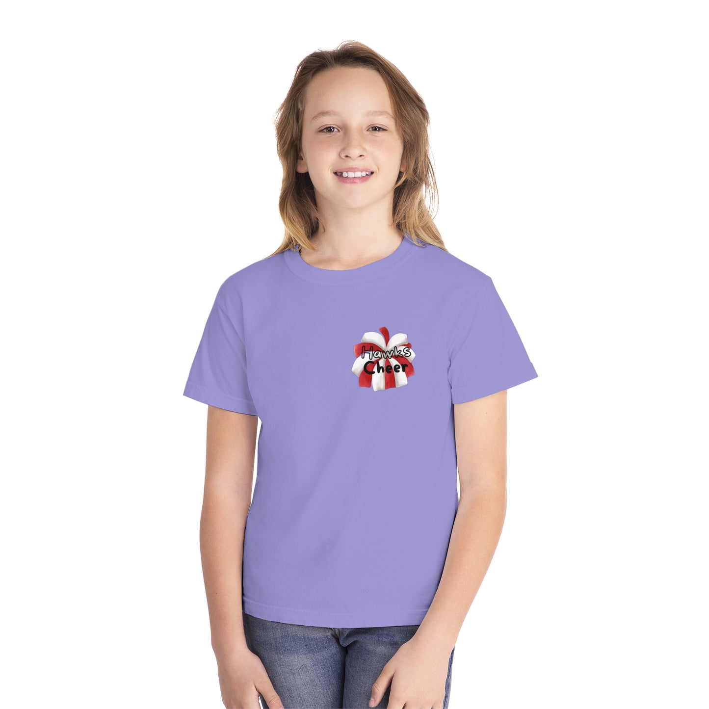 Youth Fun Hawks Cheer Tee