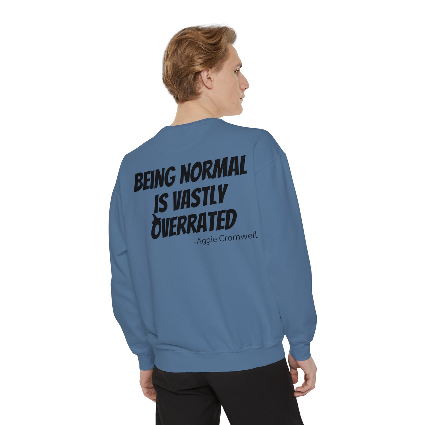 Skull Front, Vastly Overrated Back - Comfort Colors Pullover - Multi Color Options