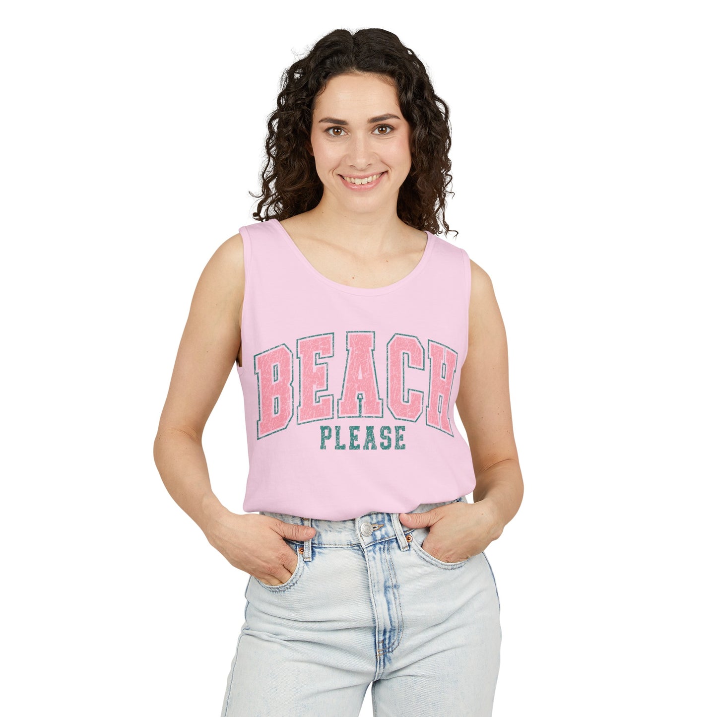 Beach Please Tank - Comfort Colors