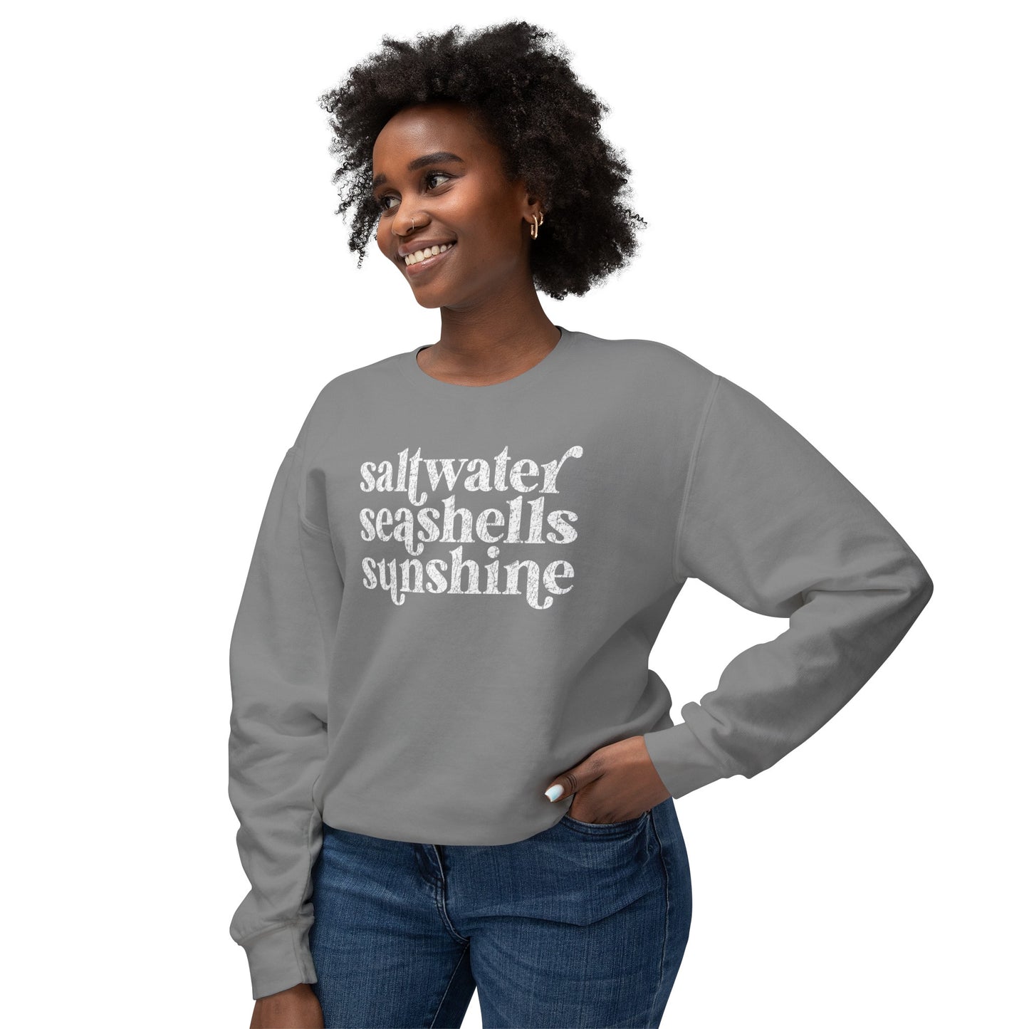 Saltwater, Seashells, Sunshine Comfot Colors Sweater