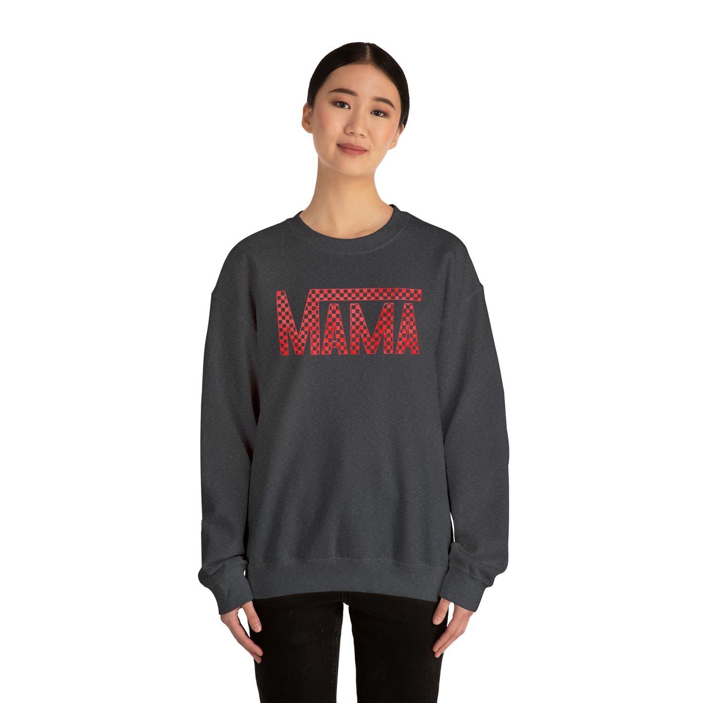 Red Mama Checkered Sweater