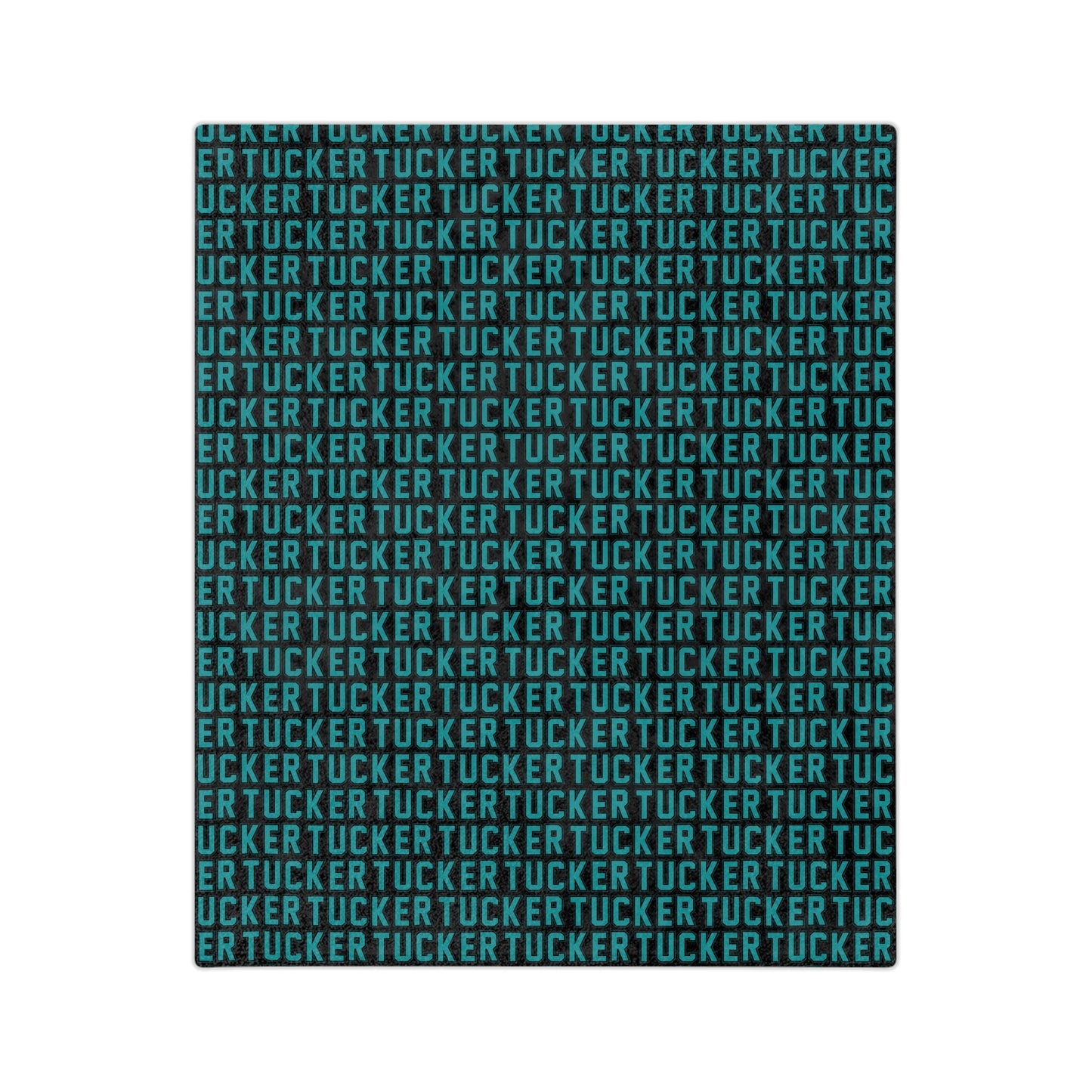 Custom Tucket Blanket Teal
