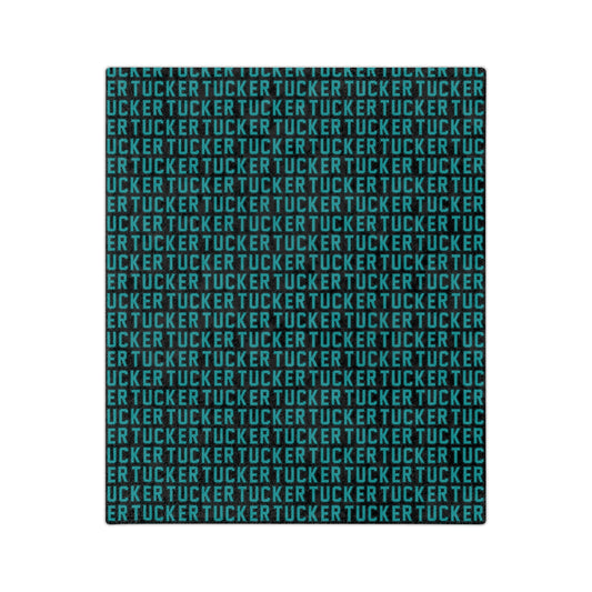 Custom Tucket Blanket Teal