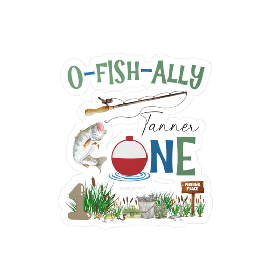 Cutsom - O-Fish-Ally Decal for First Birthday