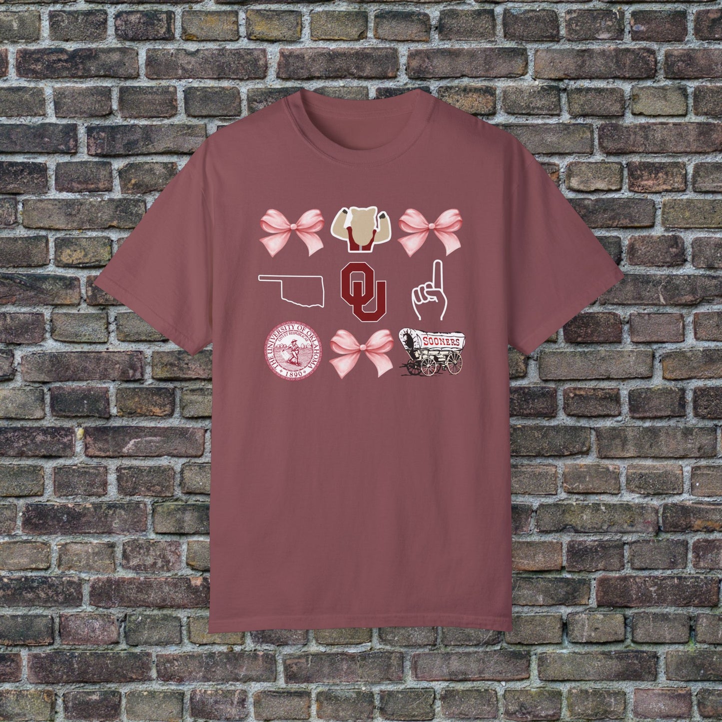 Oklahoma Sooners Bow Comfort Colors - Dark