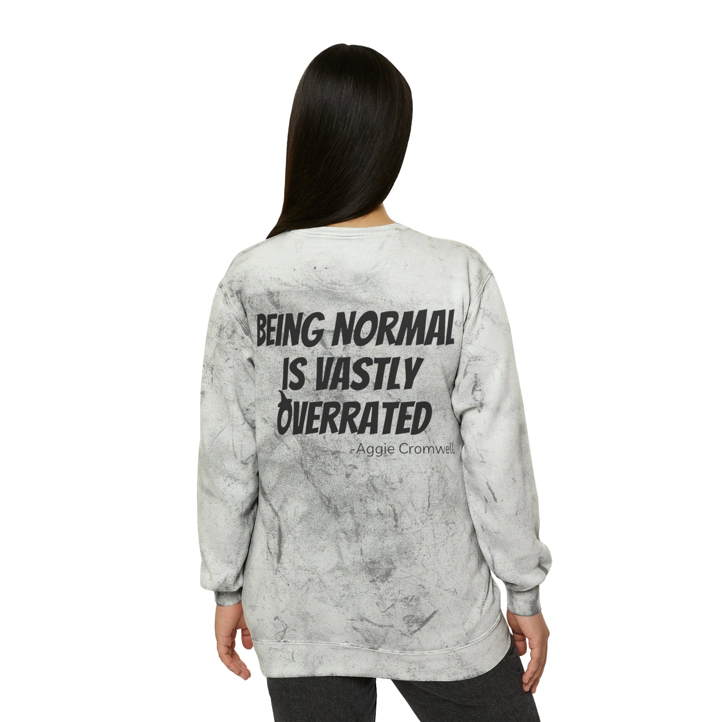 Skull Front, Vastly Overrated Back - Color Blast Comfort Colors Pullover - Multi Color Options