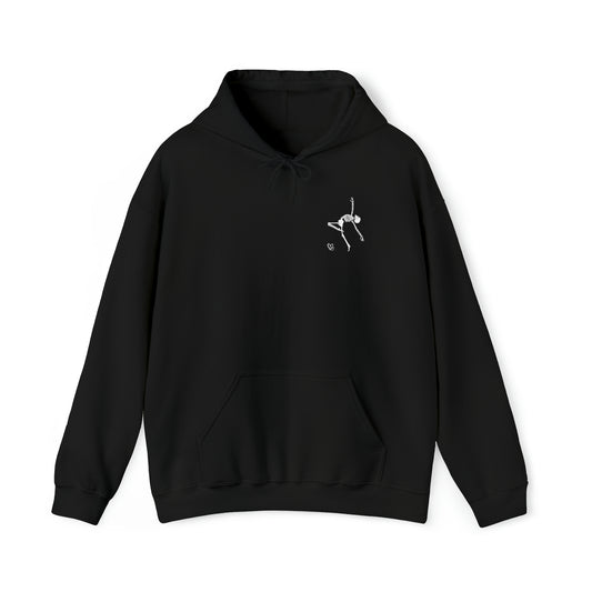 Dancing Skeleton Hoodie- Dancing Skeleton Front- Multi -Dancing Skeleton Back, Mutliple Color Options, Unisex Heavy Blend™ Hooded Sweatshirt