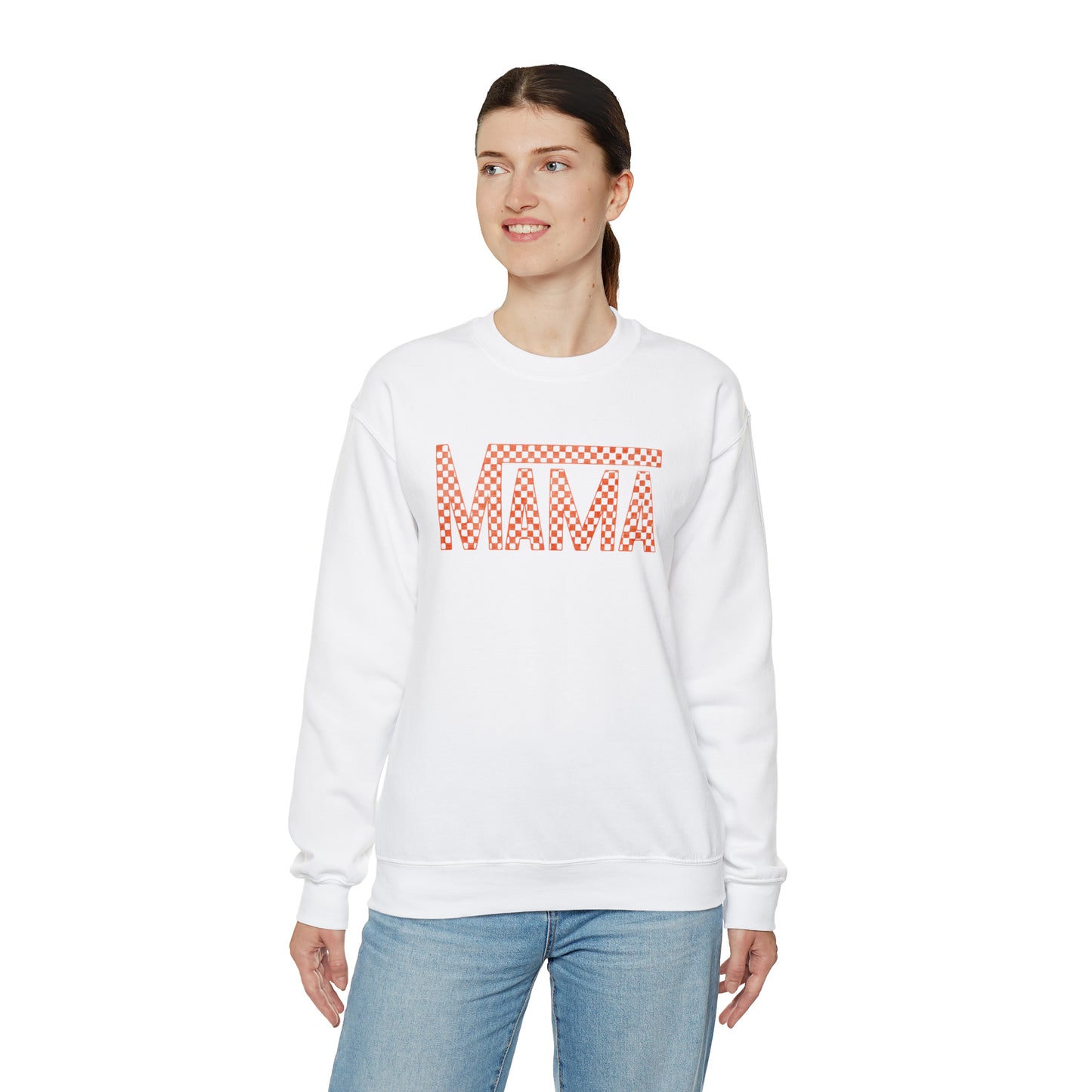Orange Mama Checkered Sweater