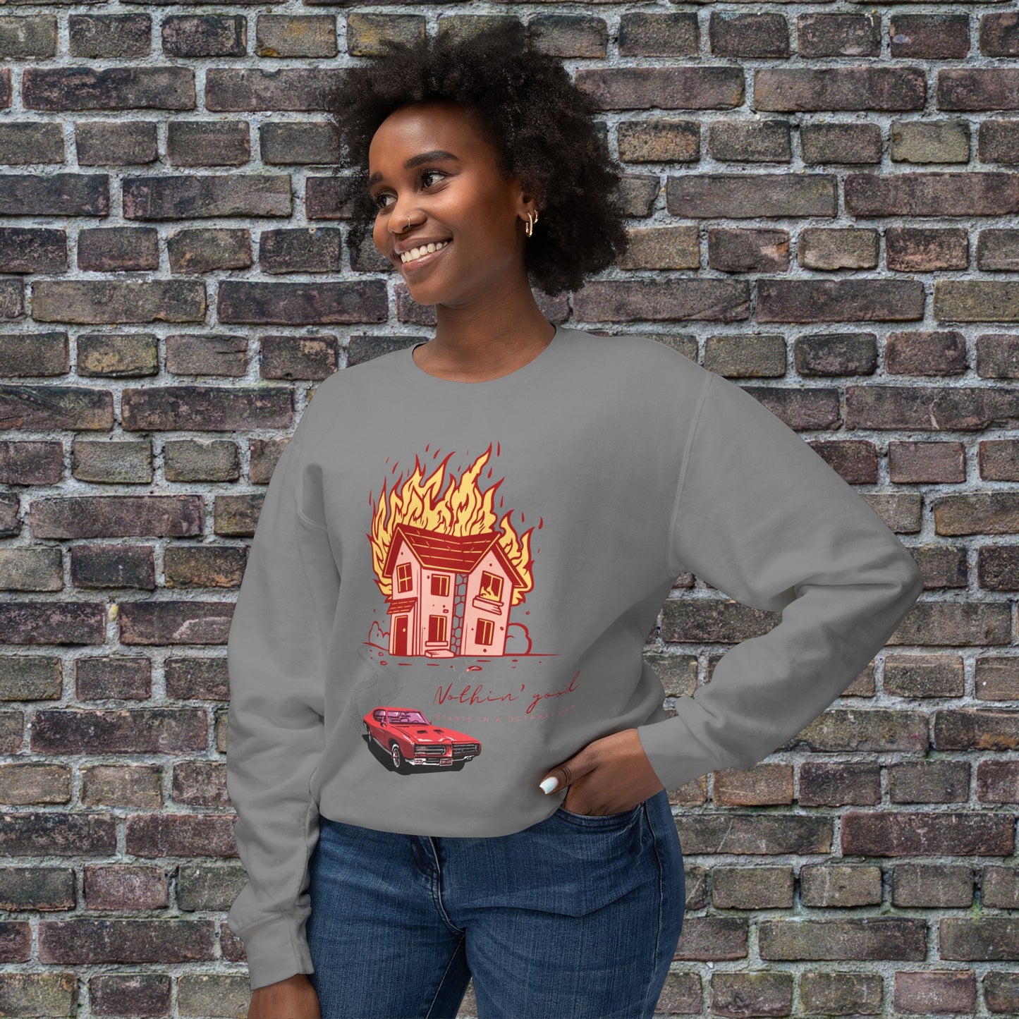 House on Fire, Getaway Car - Comfort Colors Sweater