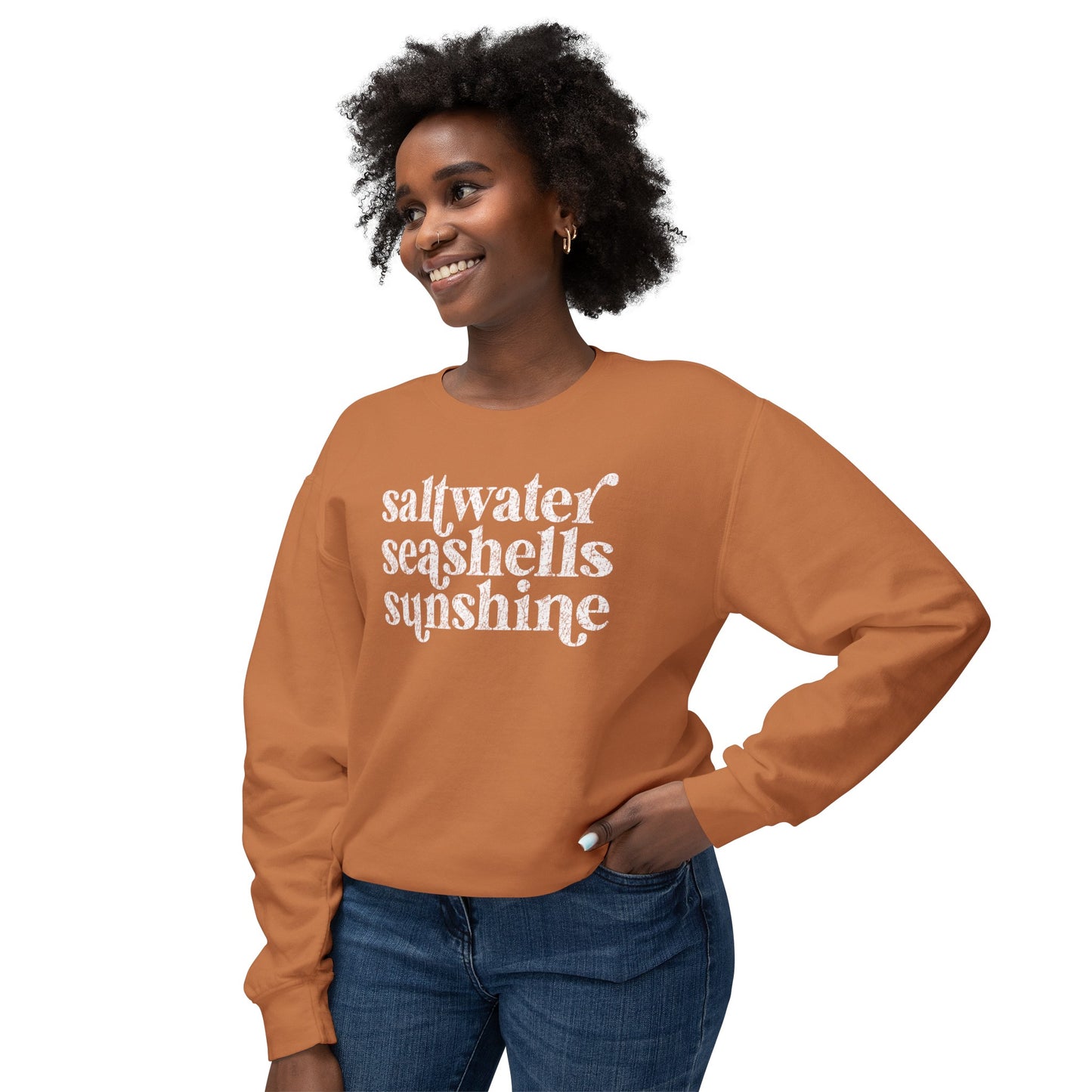 Saltwater, Seashells, Sunshine Comfot Colors Sweater