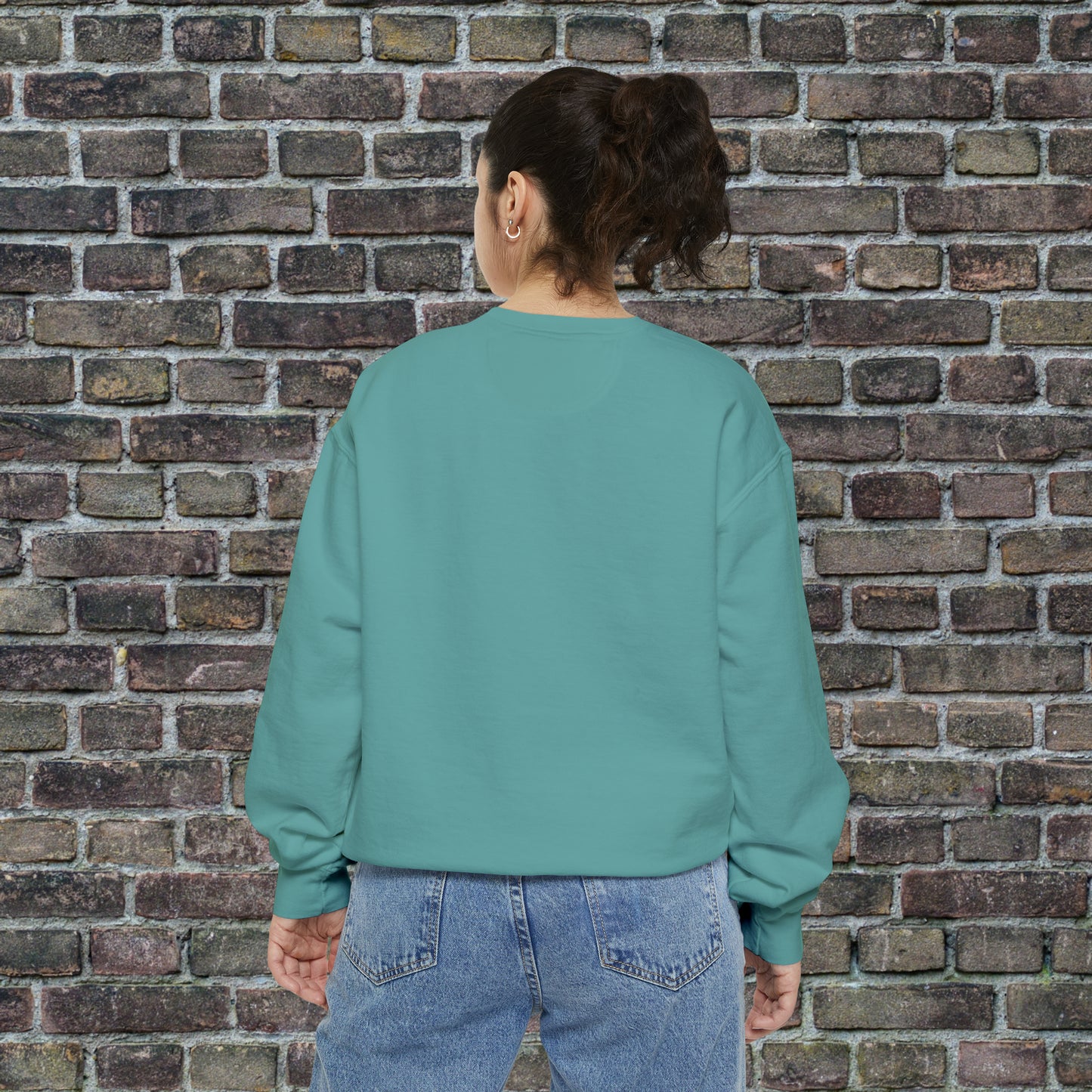 Game Day Comfort Colors Sweater - Brown Text