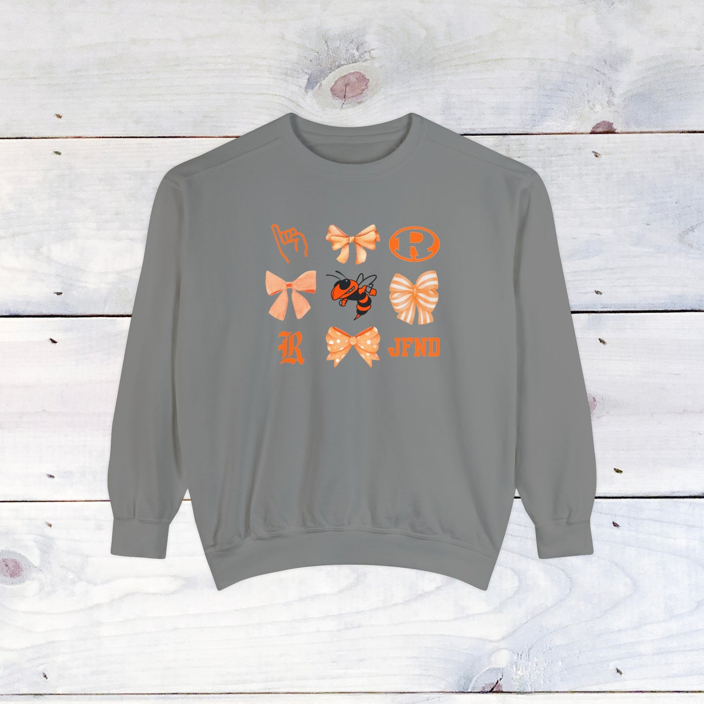 Rockwal Yellowjacket Bow Comfort Colors Sweater