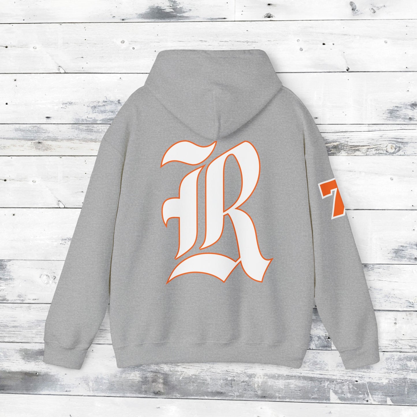Custom Number Sleeve Jackets Stinger Hoodie Front - Old School R back