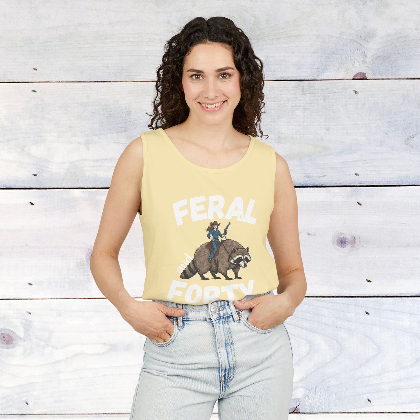 Feral & Forty Wild West Comfort Colors Tank Top