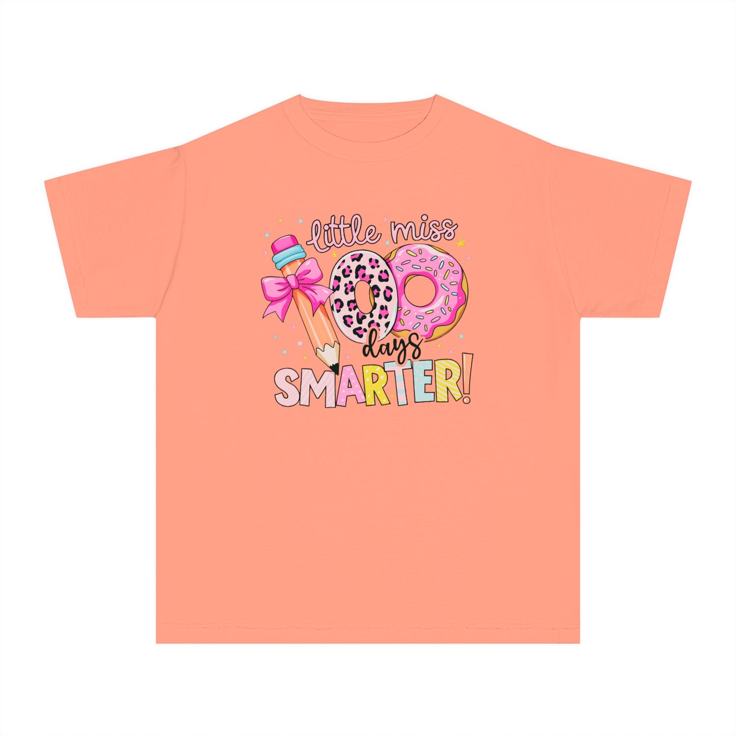 Youth Little Miss 100 Days Comfort Colors Tee