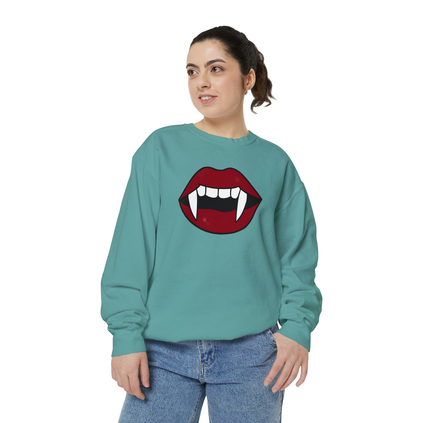 Vampire Fang Comfort Colors Sweater