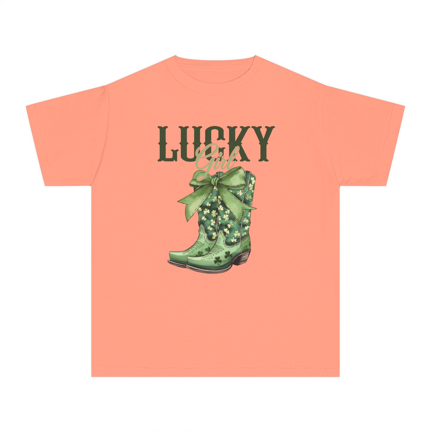 Lucky Girl Youth Comfort Colors Tee