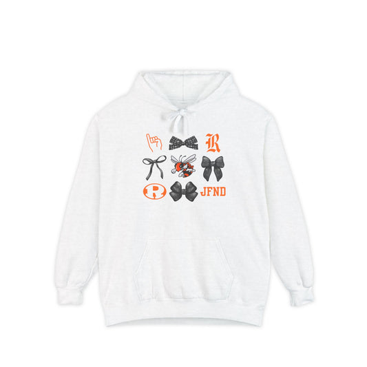 Jackets Faves & Bow Comfort Color Bow Hoodie