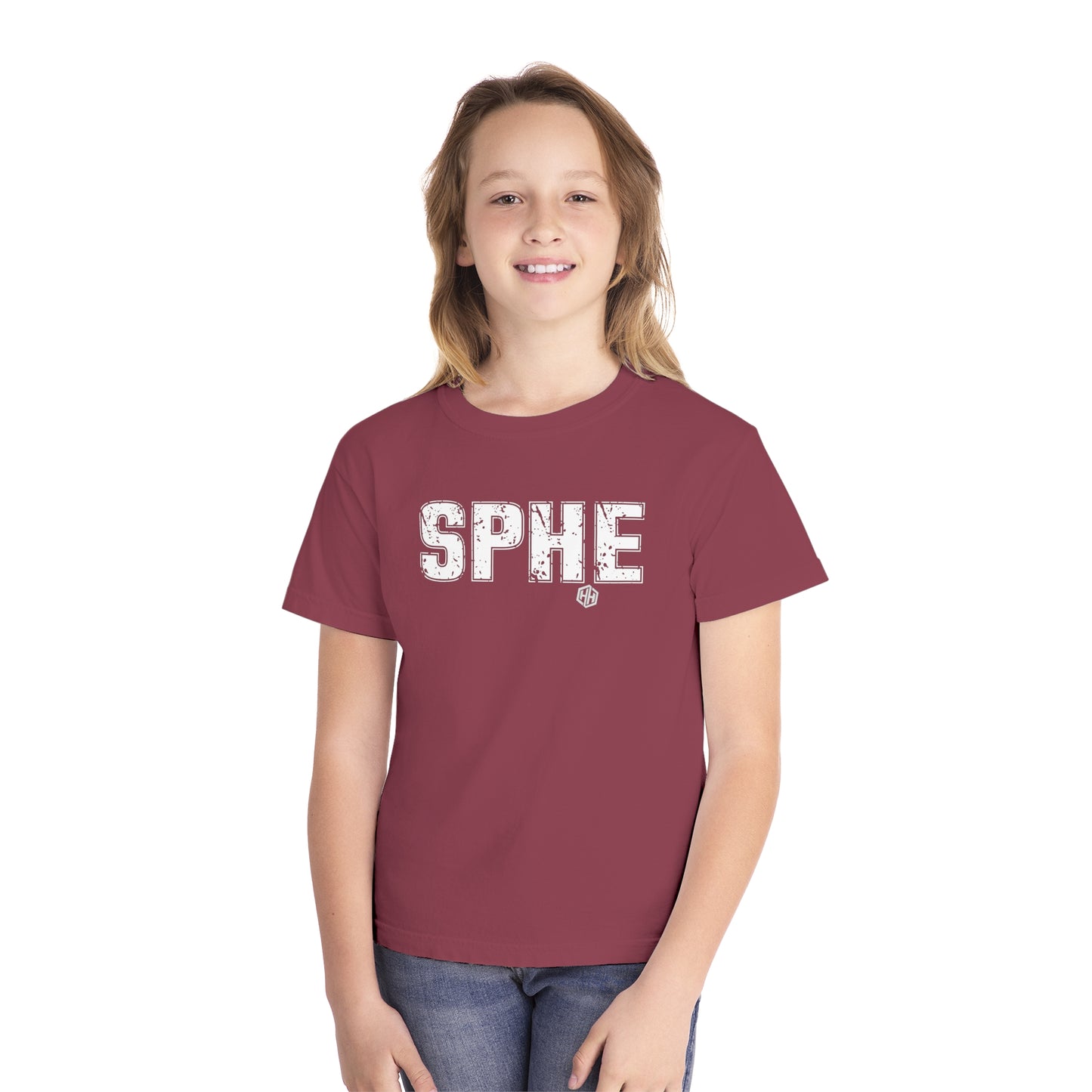 SPHE Youth Comfort Colors T . White Text