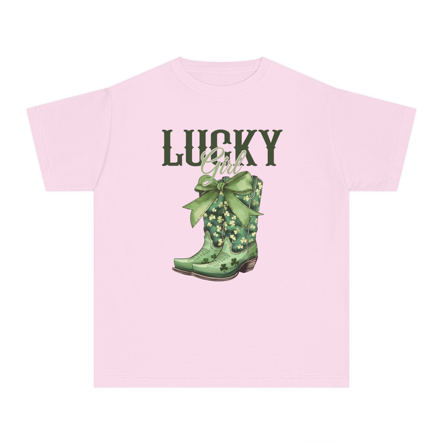 Lucky Girl Youth Comfort Colors Tee