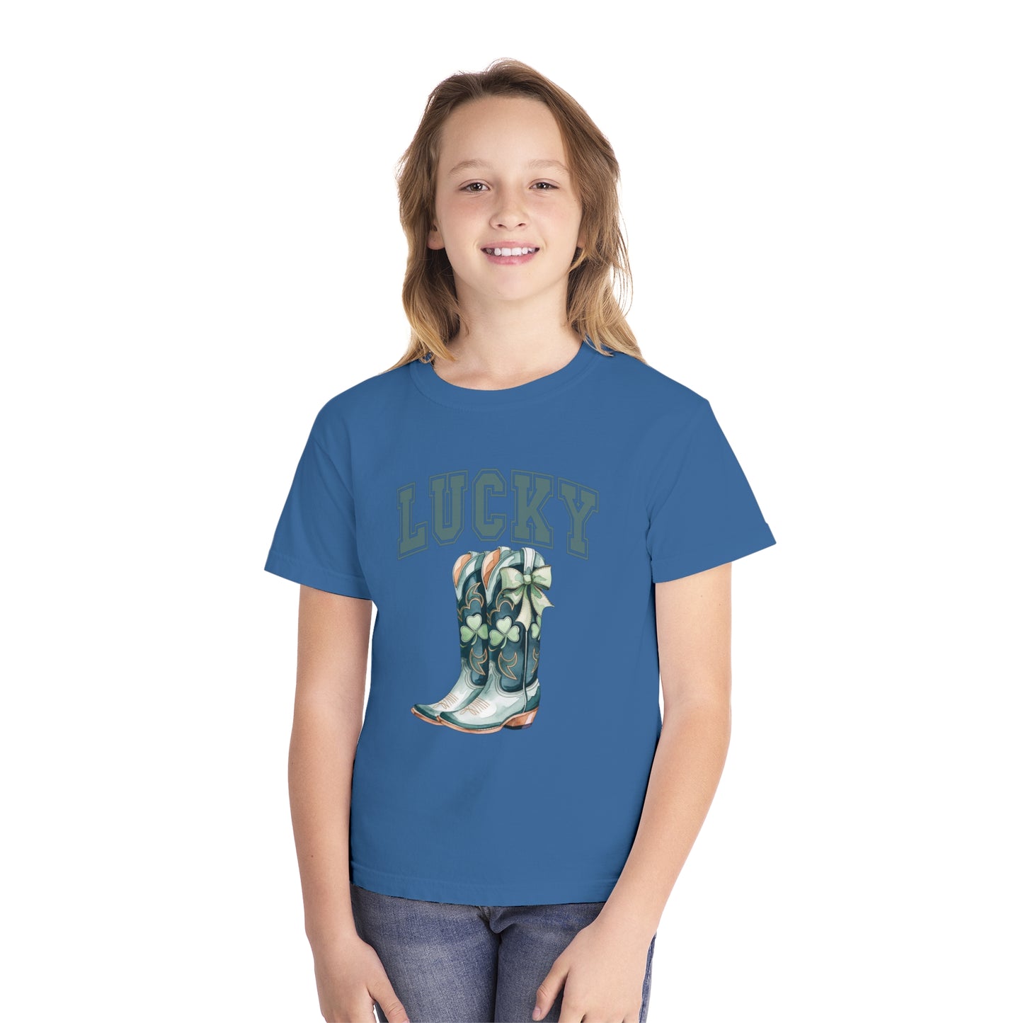 Lucky Girl Youth Comfort Colors Tee