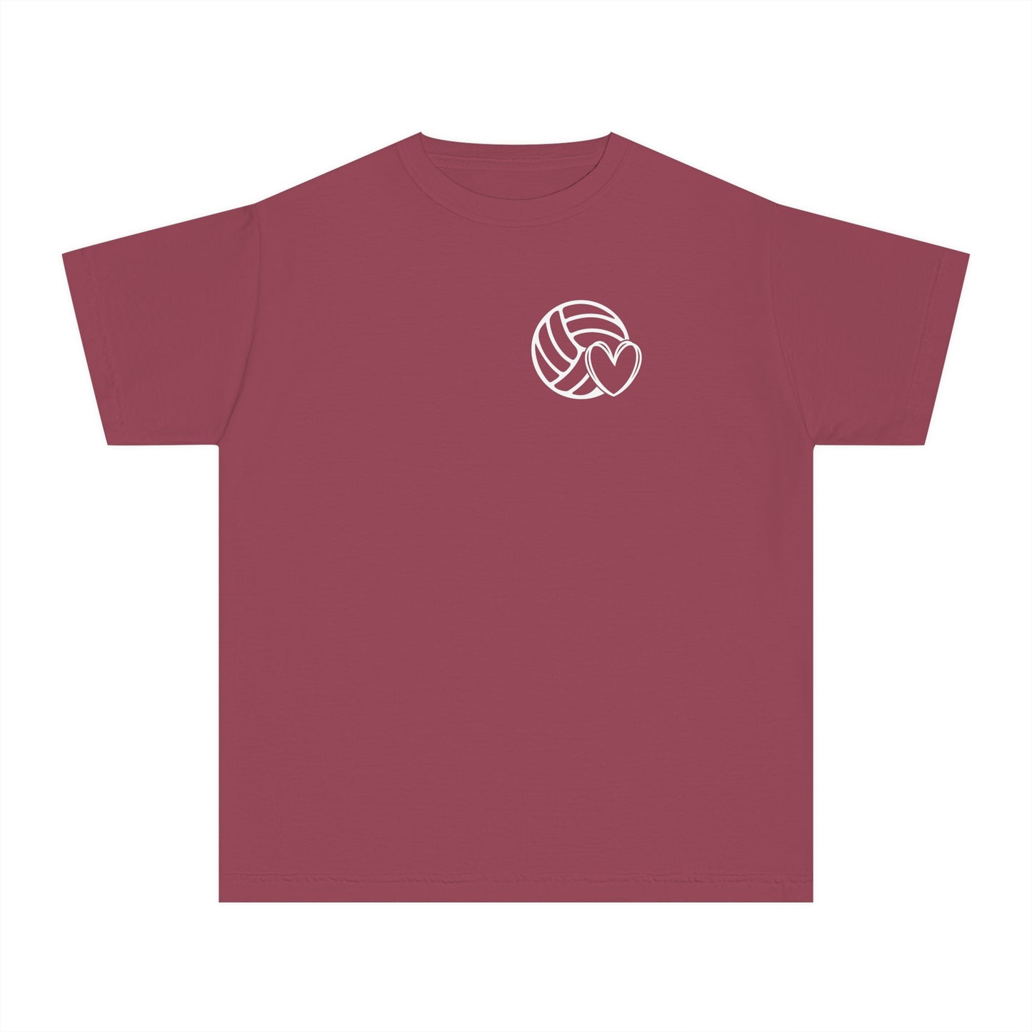 Fun Youth Volleyball Comfort Colors Tee