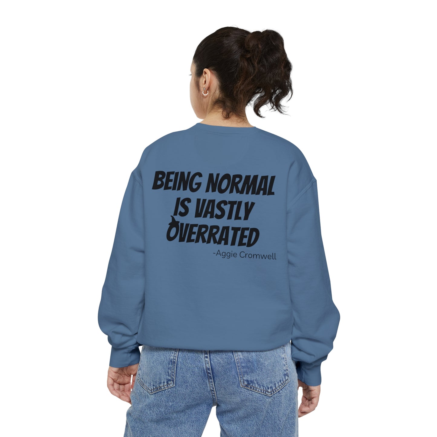 Skull Front, Vastly Overrated Back - Comfort Colors Pullover - Multi Color Options