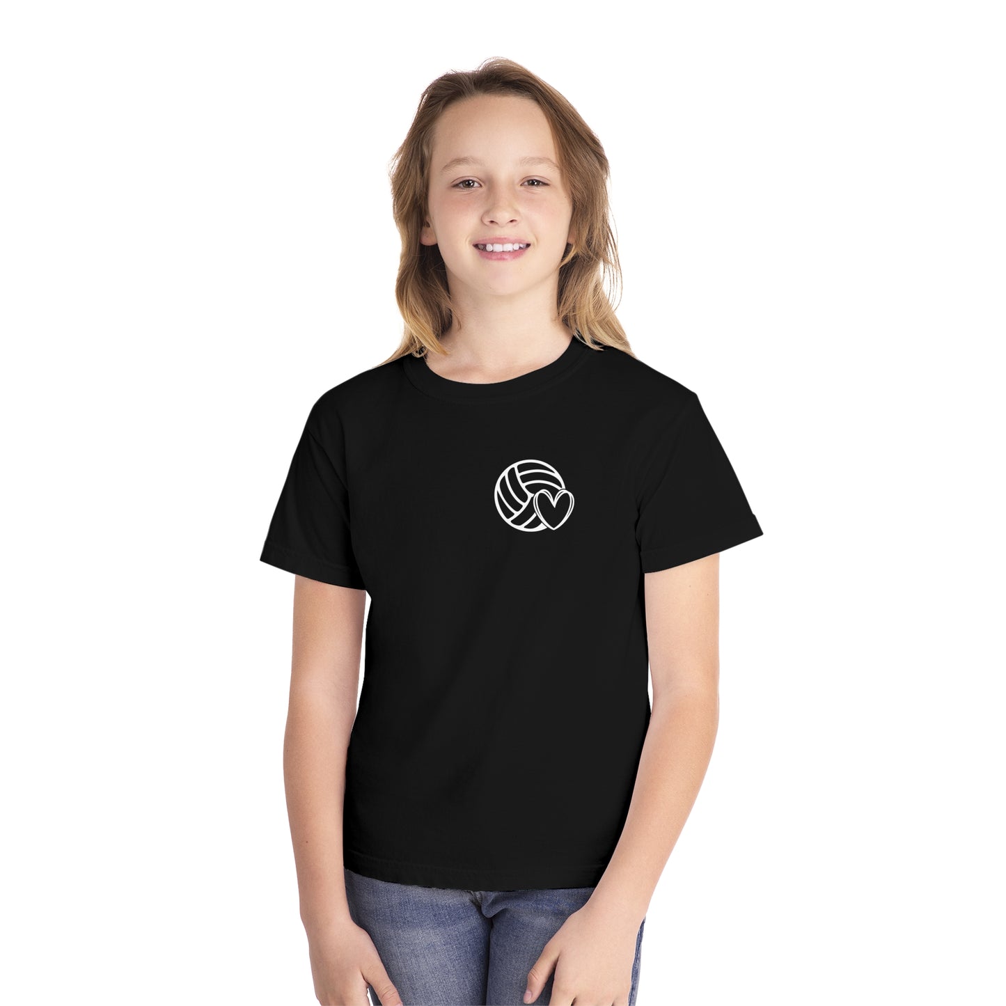 Fun Youth Volleyball Comfort Colors Tee