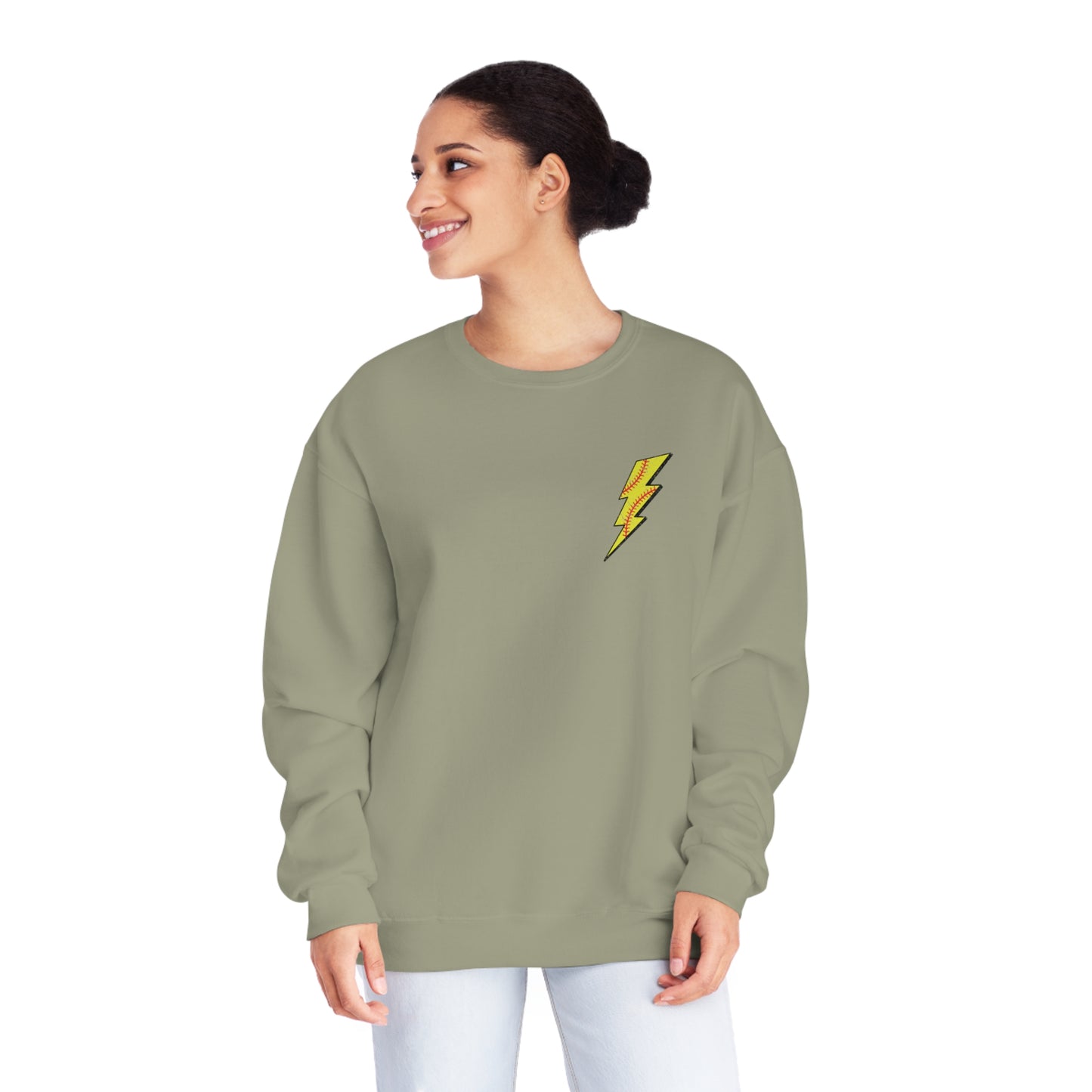 Softball Mama Sweater - White Text