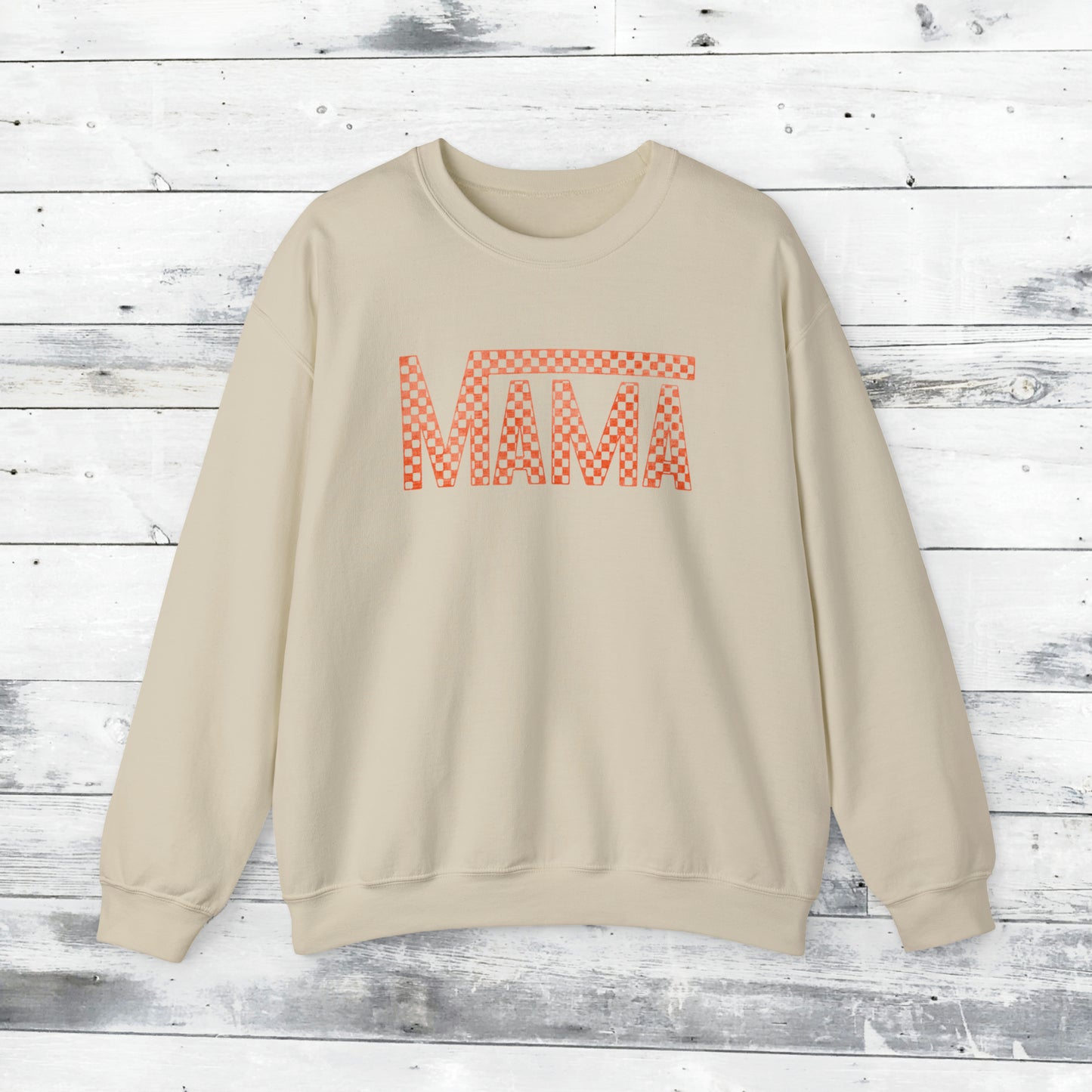 Orange Mama Checkered Sweater
