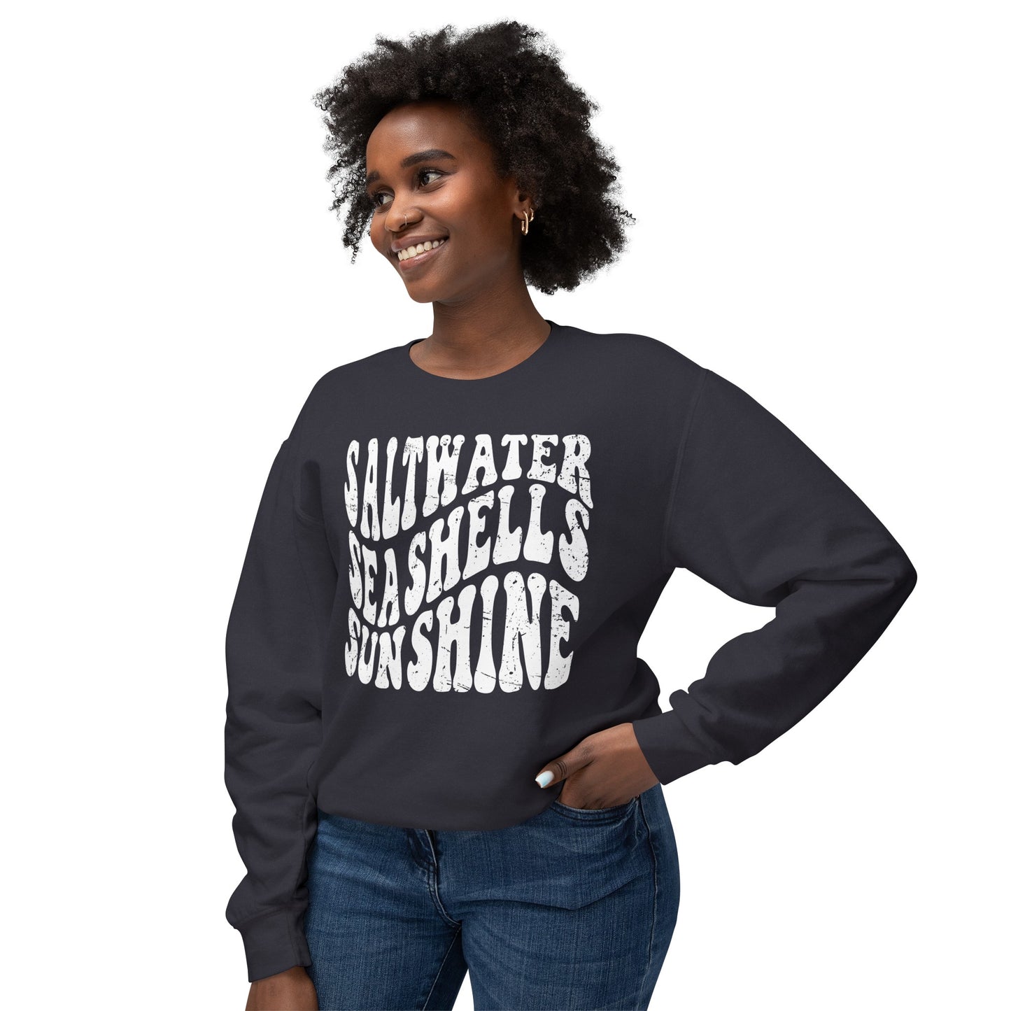 Sunshine, Seashells, Saltwater Comfort Colors Sweater