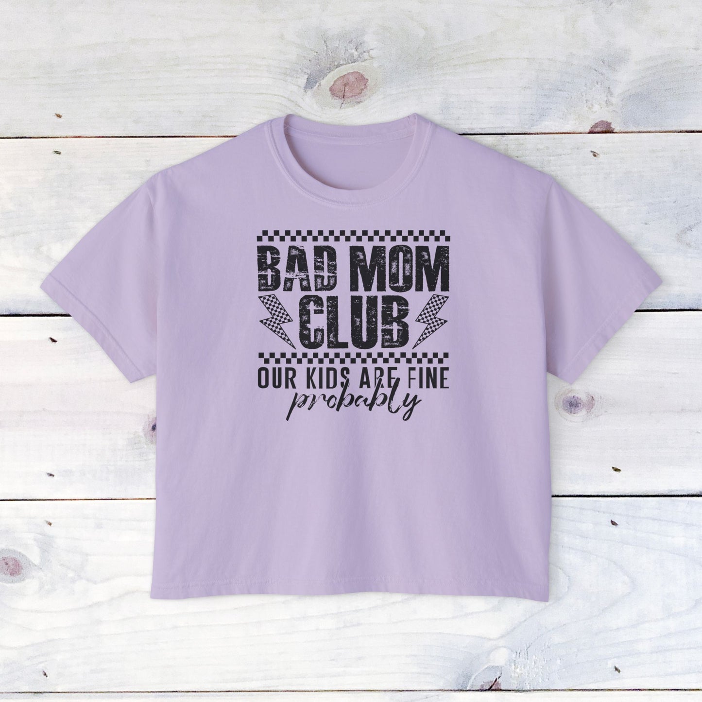 Bad Mom Club Tee - Comfort Colors Women's Boxy T‑Shirt