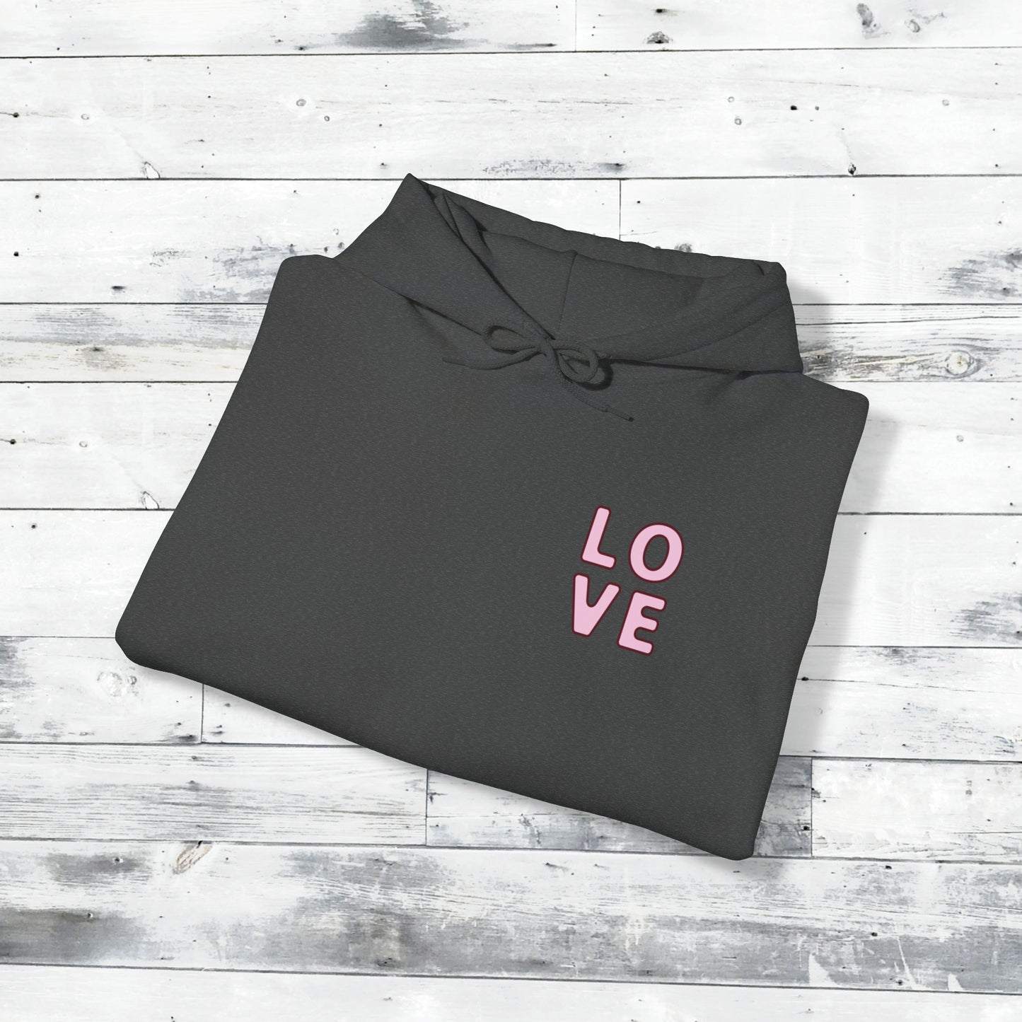 Valentines LOVE Hoodie - XOXO right cuff