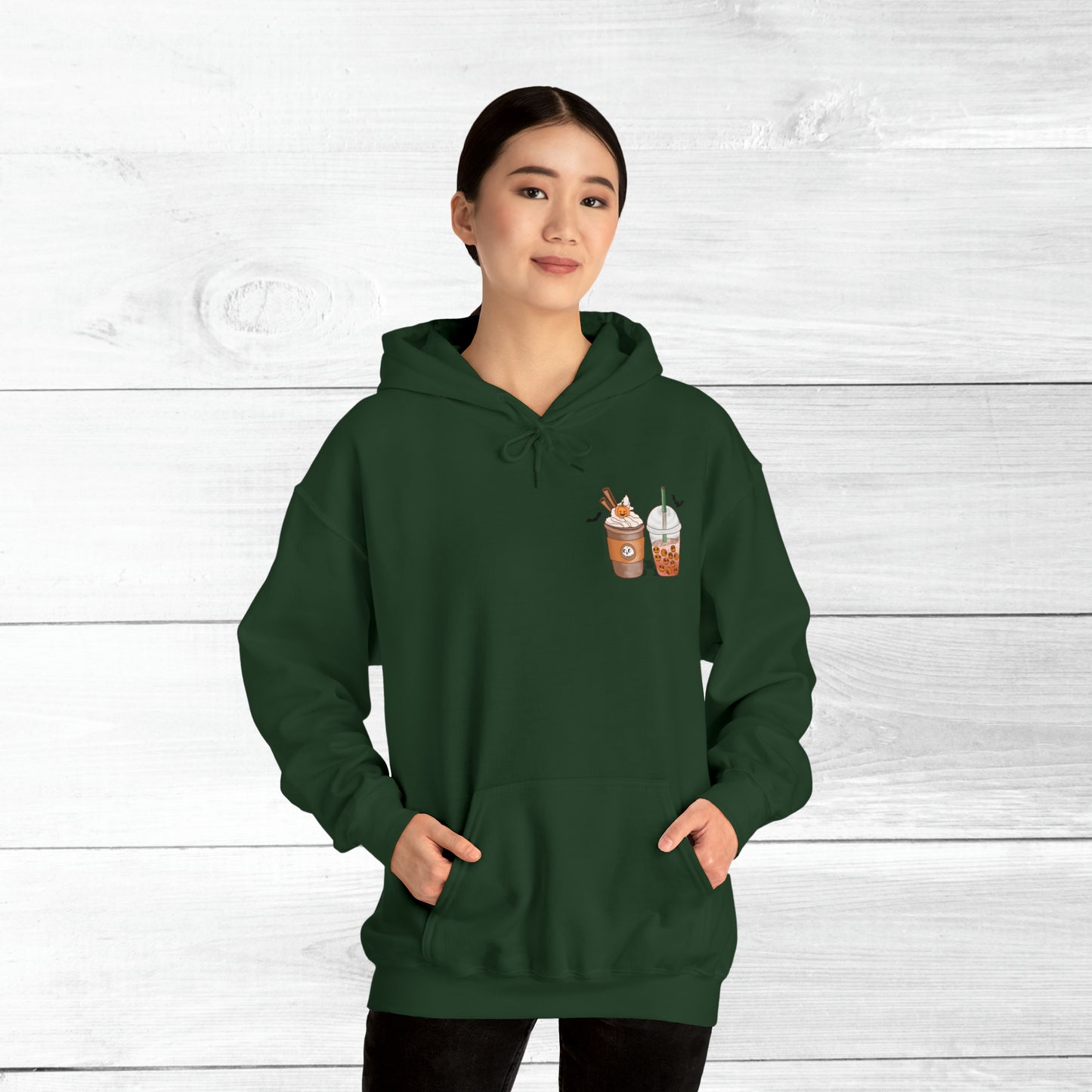 Halloween Coffee Hoodie - Hocus Pocus I need Coffee to Focus Back