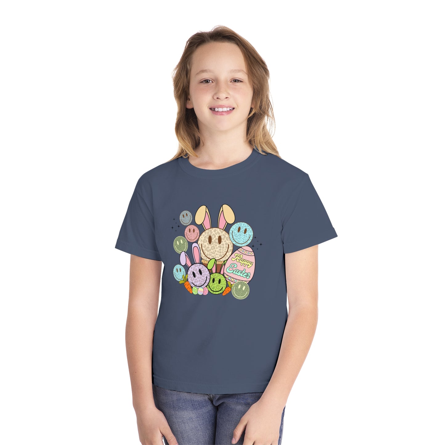 Funky Easter Youth Comfort Colors Tee