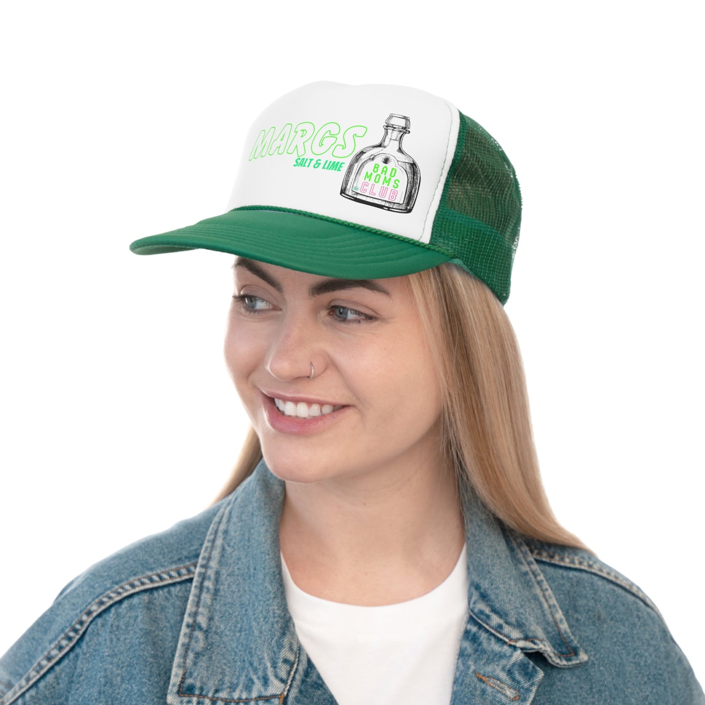 Bad Moms Club - Trucker - Marg Salt & Lime