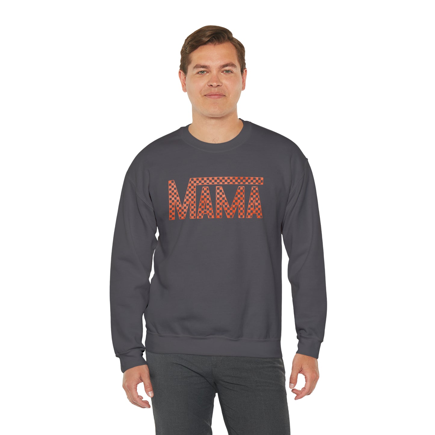 Orange Mama Checkered Sweater
