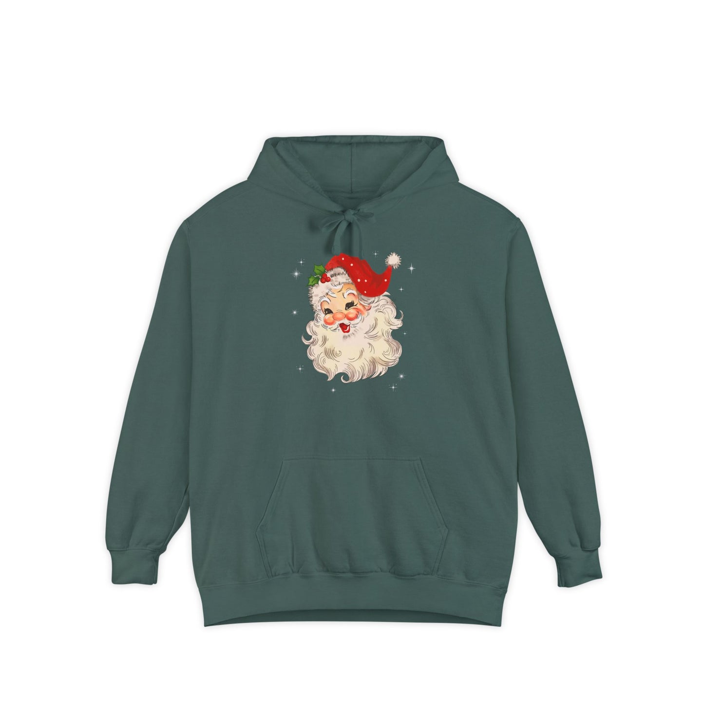 Sparkle Santa Comfort Colors Hoodie