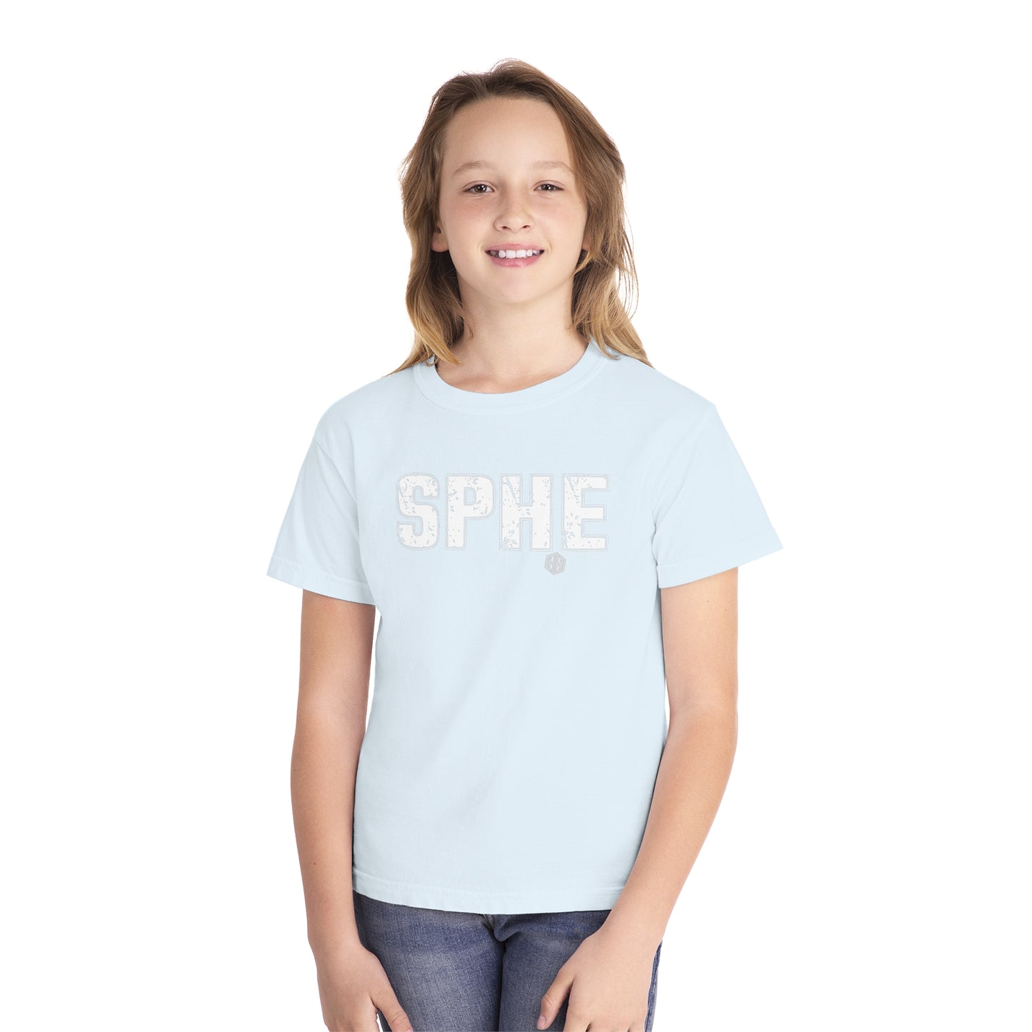 SPHE Youth Comfort Colors T . White Text