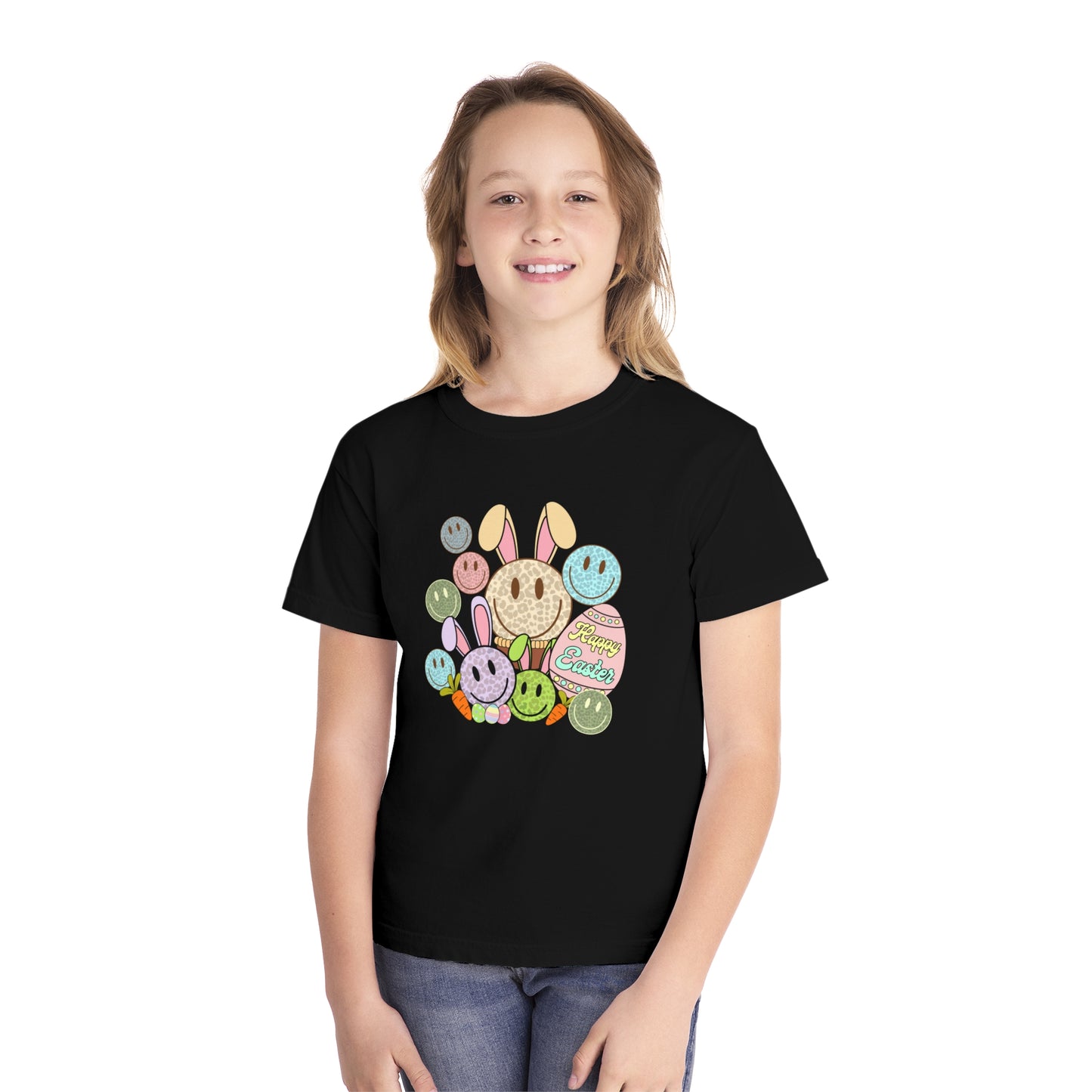 Funky Easter Youth Comfort Colors Tee