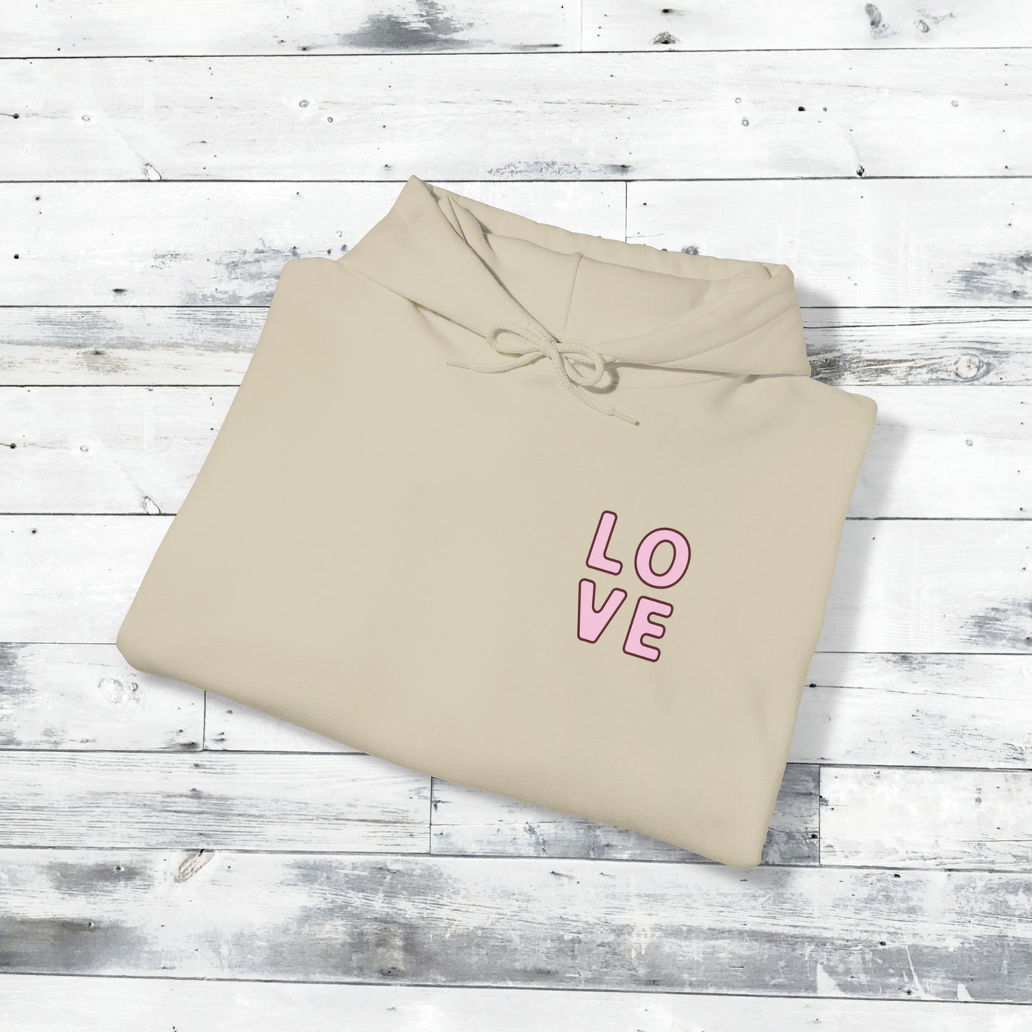 Valentines LOVE Hoodie - XOXO right cuff