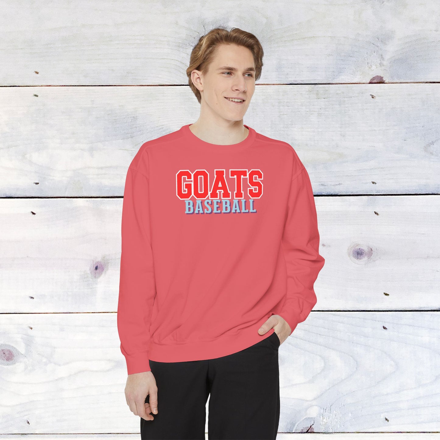 Goats Baseball Comfort Color Sweatshirt